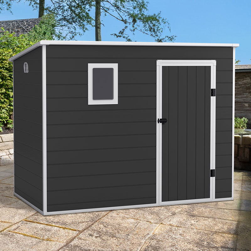 Product photograph of 8 X 4 Lotus Oxonia Pent Plastic Shed With Floor 2 36m X 1 3m from Buy Sheds Direct