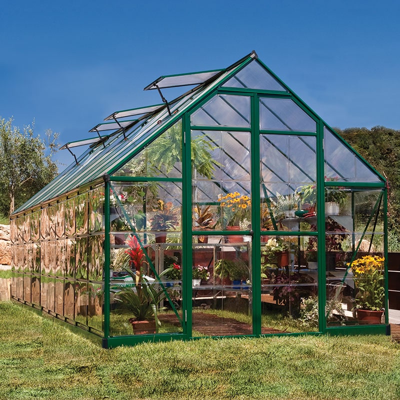Photos - Greenhouses Canopia 8' x 20' Palram  Balance Green Greenhouse  (6.07m x 2.44m)