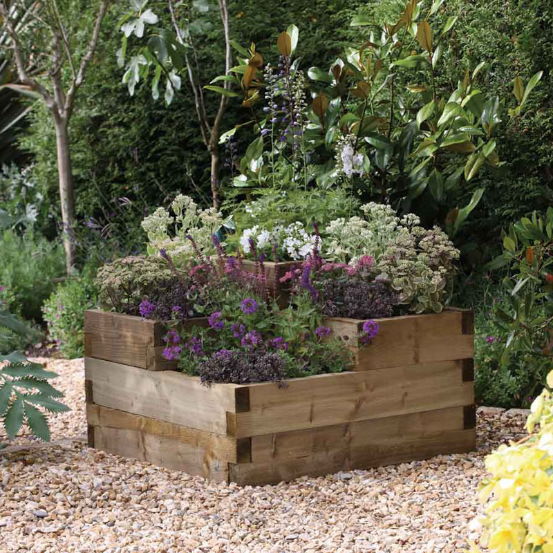 Photos - Flower Pot Forest Garden Forest Caledonian Tiered Raised Bed 3'x3'  (0.9x0.9m)