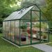 6' x 10' Palram Canopia Mythos Large Walk In Green Polycarbonate Greenhouse (1.85m x 3.06m)