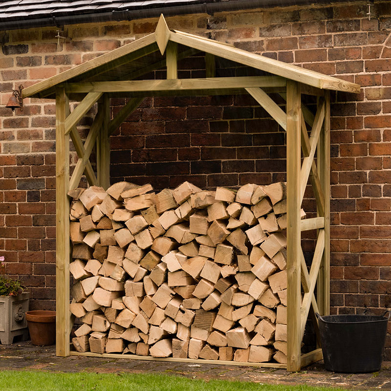 Product photograph of 6 10 X 2 10 Forest Apex Large Logstore 2 1m X 0 9m from Buy Sheds Direct