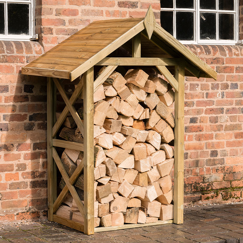 Product photograph of 4 5 X 2 10 Forest Apex Medium Logstore 1 3m X 0 9m from Buy Sheds Direct