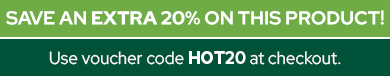 Save an extra 20% on this product using code HOT20