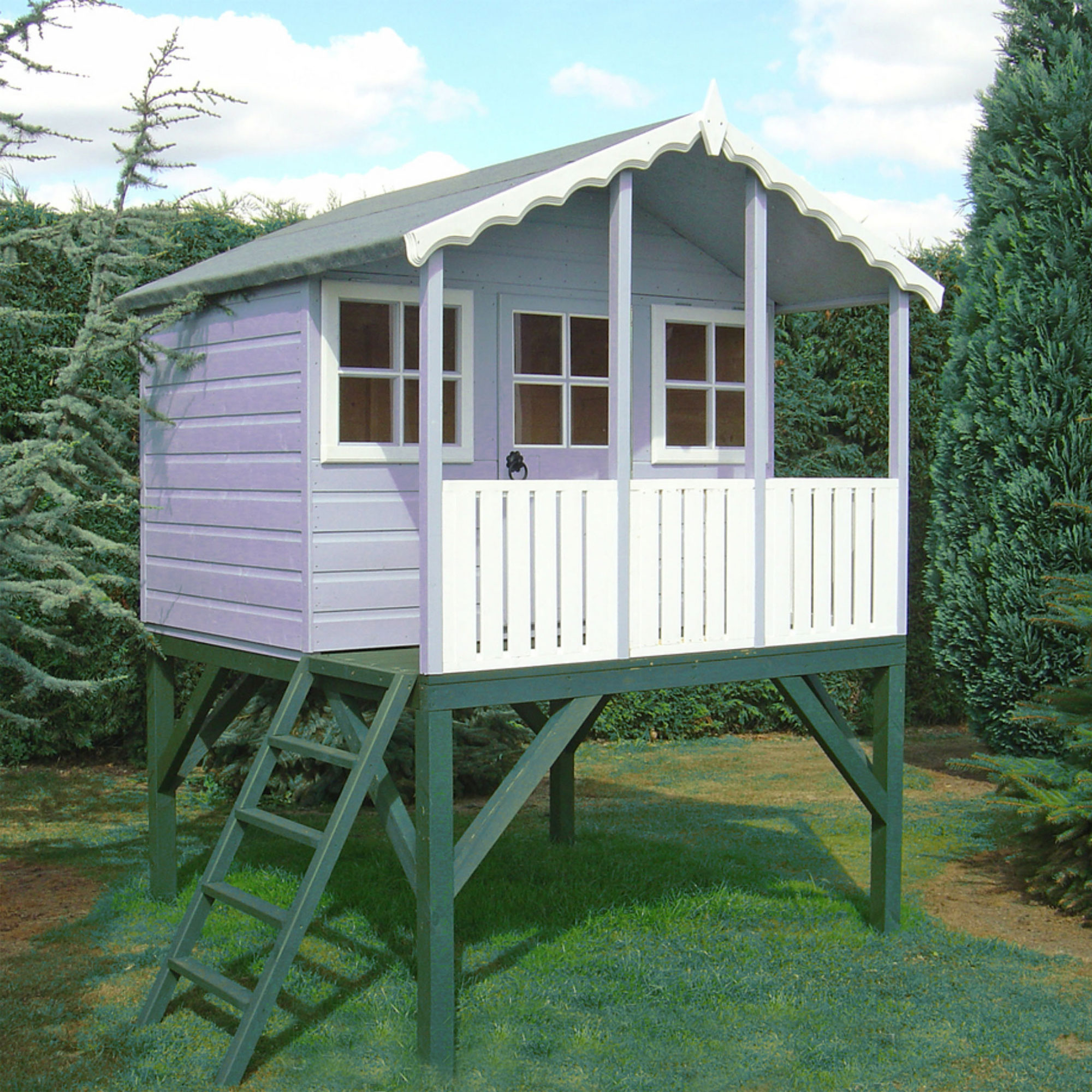 6x6 wooden playhouse